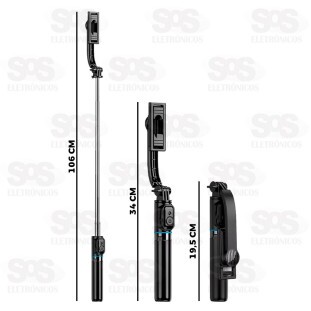 Bastão De Selfie Tripé Com Controle Remoto Tomate MZP-301