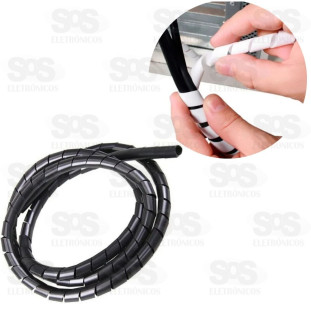 Organizador de Cabos Espiral 1m X10mm B-Tek BT-598
