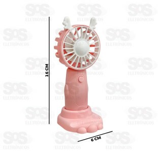 Ventilador Portátil De Mão Com Suporte BRQ-VP-33