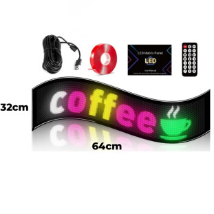 Painel Smart de LED 32X64CM Com 2.048 LEDS Altomex AL-Q16