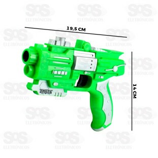 Pistola Soft Gun Lança Dardos 7 Peças BBR Toys R3259