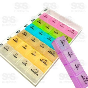 Porta Comprimido 28 Compartimentos B-max BM-F1514