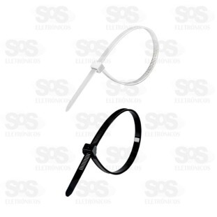 Abraçadeira De Nylon Reutilizável 7,6mmx400 Com 50 Unidades TRY-0100