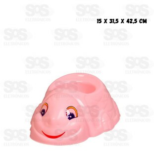 Troninho Tartaruga Rosa Plasnew 297