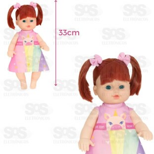 Boneca Tika Frases Falas Diferentes Ruiva Nova Toys 1162
