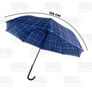 Guarda Chuva Xadrez 125CM Portaria Segma SEG-XAD69