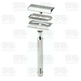 Aparelho De Barbear em Metal Com Lâmina SQ-1732