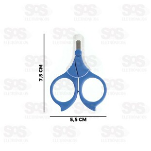 Tesoura Infantil Ponta Redonda SQ-4434