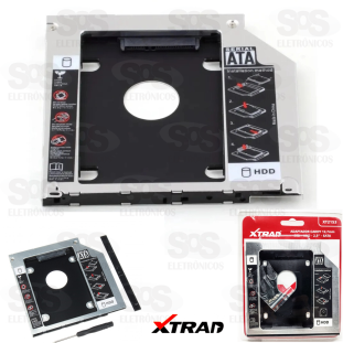 Adaptador SSD Para HDD Caddy Gaveta Universal 12.7mm XTrad - XT2153