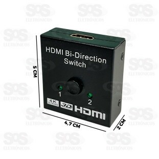 Switch HDMI 1 Entrada e 2 Saídas 4K Ultra HD XT-2096