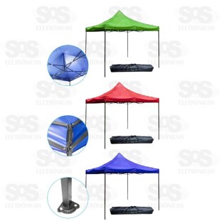 Tenda Gazebo Articulado Dobrável 3x3mTE01