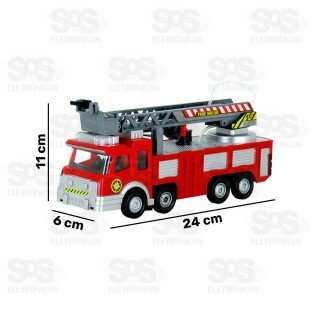 Caminhão Bombeiro Bate E Volta Lança Água Toy King TK-2288