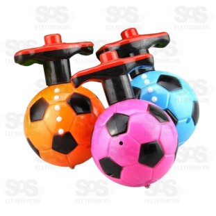 Beyblade Pião Bola De Futebol Musical Com LED Unitário Toy King TK-AB4830