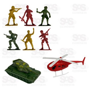 Bonecos Exército 64 Peças Modelos variados Toy King TK-AB5098