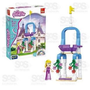 Bloco de Montar Princesas 90 Peças Modelos Sortidos Toy King TK-AB7864