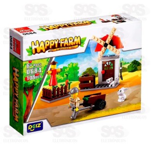 Bloco de Montar Fazendinha Modelos Sortidos Toy King TK-AB7869