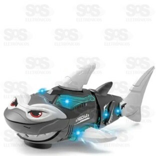 Tubarão Coleção Bate e Volta Ccom Música e Luz Toy King TK-AB8469