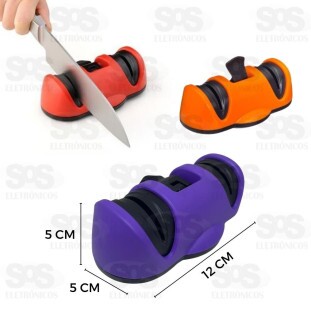 Afiador De Faca Duplo Com Ventosa Caerus CRS-1239