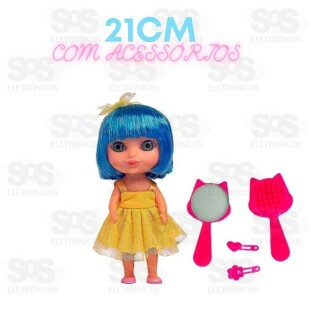 Boneca Violetinha Com Acessórios Vinil Anjo 2393