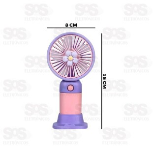 Ventilador Portátil De Mão Com Suporte BRQ-VP-09