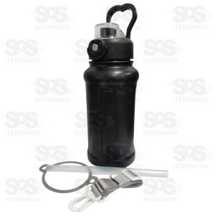 Garrafa Térmica 900ml Com Alça e Canudo Cores Variadas WU-572