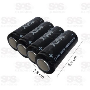 Bateria Recarregável Para Lanterna 4.2V Modelo X900