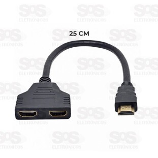 Cabo Duplicador HDMI Macho x 2 Saídas Fêmea HDMI Xtrad XT-2010