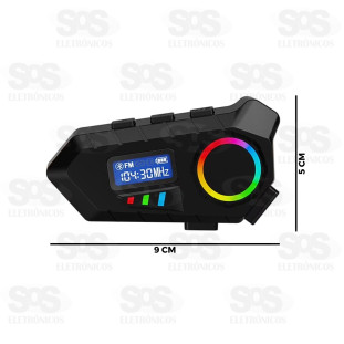 Intercomunicador Fone e Microfone Sem Fio Para Capacete Altomex Y10A