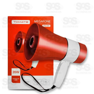 Megafone Recarregável 20W Tomate MLB-001