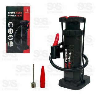 Bomba De Ar Manual Bico Duplo TroyaTools TRY-0052