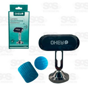 Suporte Para Smartphone 360° Magnético Alumínio Ohey FF0061