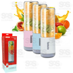 Mini Liquidificador Portátil 330ml Tomate MAZ-007