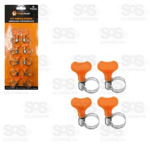 Abraçadeira Metálica Com Borboleta 10 Unidades TRY-0090