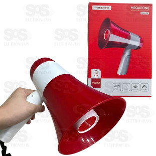 Megafone Recarregável 20W Tomate MLB-013