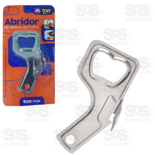 Abridor de Latas e Garrafas em Aço Inoxidável Top Útil TOP0870