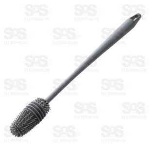 Escova Silicone De Lavar Garrafa 33cm TOP0879