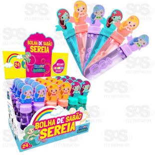 Bolha de Sabão Sereia Caixa Com 24 Unidades 1029