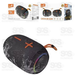 Caixa De Som 50W RGB Eletromex EL-1100