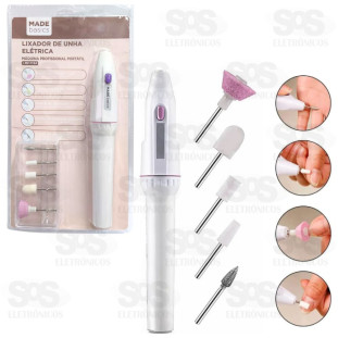 Lixa Unhas Elétrica Com 5 Ponteiras LMF1134