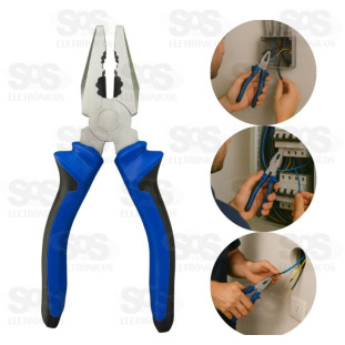 Alicate Universal Corte 6 Polegadas Aço Carbono Luatek LWJ-120A