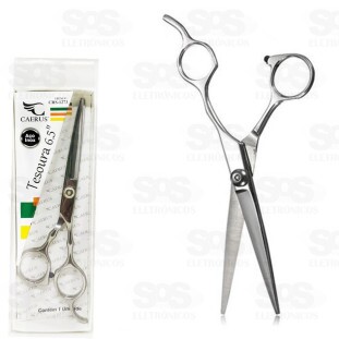 Tesoura Fio Liso Para Cabelos 6,5" Caerus CRS-1273