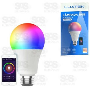 Lâmpada Inteligente E27 RGB 15W 127/220v LK-RGB-TX15W