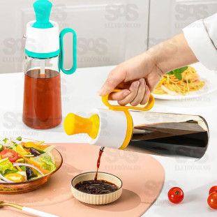 Porta Azeite  2 em1  de Vidro 550ML B-max F1783