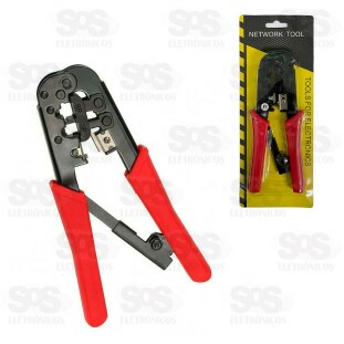 Alicate De Crimpar Para RJ45/RJ12/RJ11 Com Catraca De Pressão 1934