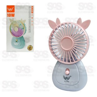 Ventilador Portátil De Mão Com Luz Altomex AL-F1940