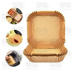 Kit Forma Descartável Para Air Fryer 50 Unidades 16x4,5CM TOP1945