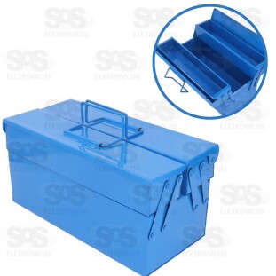 Caixa De Ferramentas em Ferro Com Divisorias Luatek LWJ-1972