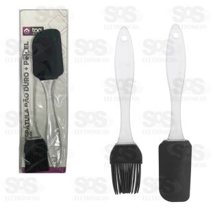 Kit Culinário Pincél e Espátula Silicone TOP1242