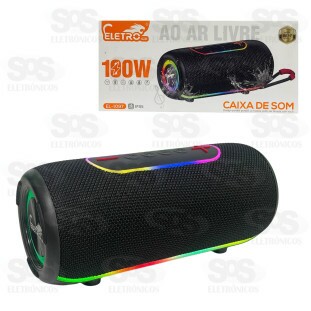 Caixa De Som 100W Resistente À Água Eletromex EL-1097