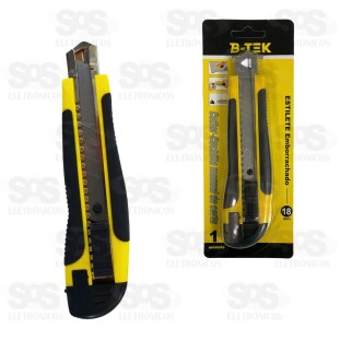 Estilete Largo Emborrachado 18MM B-Tek BT-562